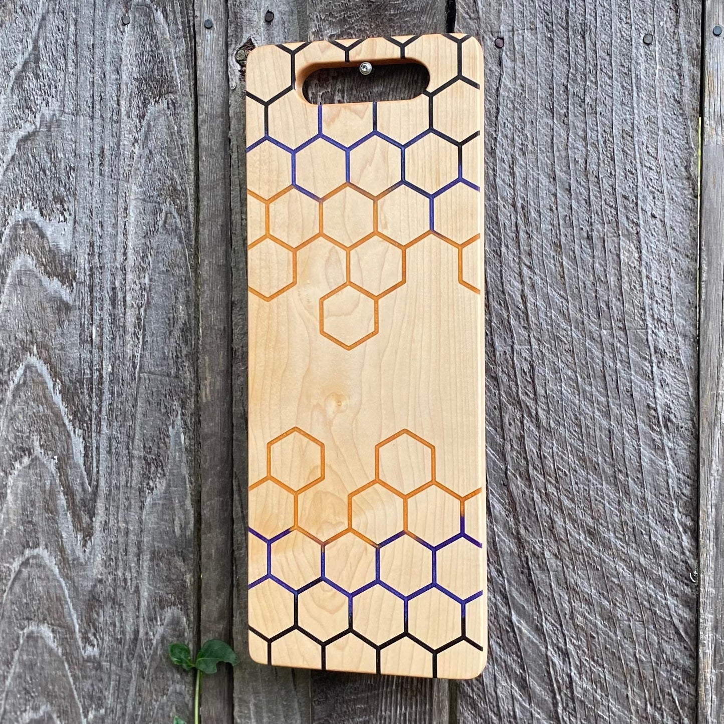 Hexagon Grid Epoxy Serving Board