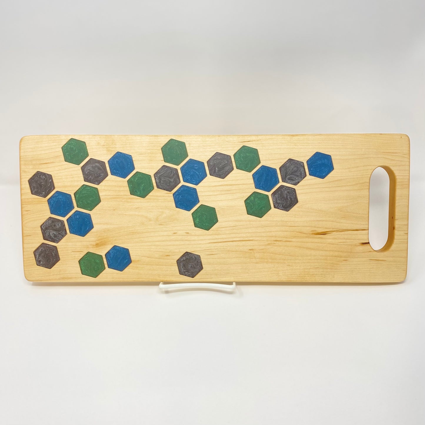 Hexagon Tile Epoxy Serving Board