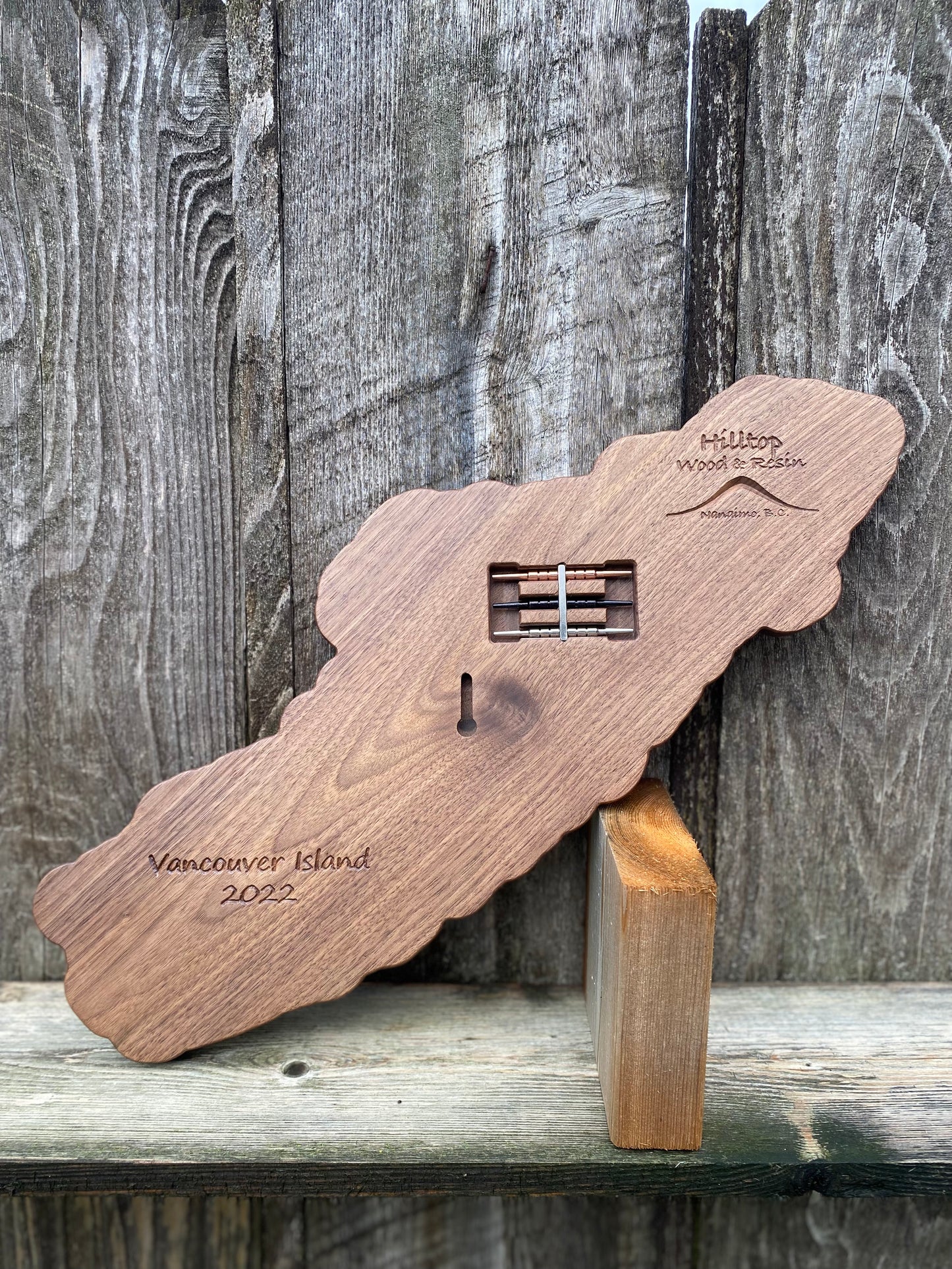 Large Vancouver Island Cribbage Board