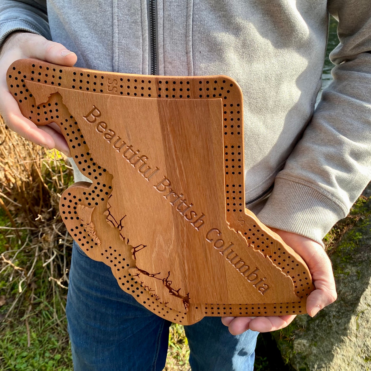 Large BC Cribbage Board